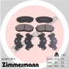 24501.170.1 ZIMMERMANN Комплект тормозных колодок, дисковый тормоз