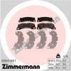 25007.168.1 ZIMMERMANN Комплект тормозных колодок, дисковый тормоз