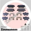 25153.155.2 ZIMMERMANN Комплект тормозных колодок, дисковый тормоз