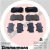 25528.135.1 ZIMMERMANN Комплект тормозных колодок, дисковый тормоз