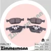 25804.170.1 ZIMMERMANN Комплект тормозных колодок, дисковый тормоз