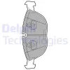 LP1002 DELPHI Комплект тормозных колодок, дисковый тормоз