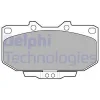 LP1056 DELPHI Комплект тормозных колодок, дисковый тормоз