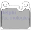 LP1108 DELPHI Комплект тормозных колодок, дисковый тормоз