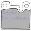 LP1230 DELPHI Комплект тормозных колодок, дисковый тормоз