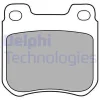 LP1441 DELPHI Комплект тормозных колодок, дисковый тормоз