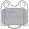 LP1510 DELPHI Комплект тормозных колодок, дисковый тормоз