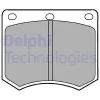 LP154 DELPHI Комплект тормозных колодок, дисковый тормоз