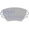 LP1632 DELPHI Комплект тормозных колодок, дисковый тормоз