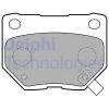 LP1780 DELPHI Комплект тормозных колодок, дисковый тормоз