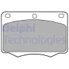 LP184 DELPHI Комплект тормозных колодок, дисковый тормоз