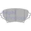 LP2026 DELPHI Комплект тормозных колодок, дисковый тормоз