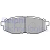 LP2076 DELPHI Комплект тормозных колодок, дисковый тормоз