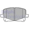 LP2129 DELPHI Комплект тормозных колодок, дисковый тормоз