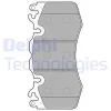 LP2187 DELPHI Комплект тормозных колодок, дисковый тормоз