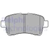 LP2205 DELPHI Комплект тормозных колодок, дисковый тормоз