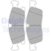 LP2298 DELPHI Комплект тормозных колодок, дисковый тормоз