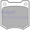 LP23 DELPHI Комплект тормозных колодок, дисковый тормоз
