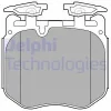 LP3304 DELPHI Комплект тормозных колодок, дисковый тормоз