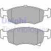 LP3668 DELPHI Комплект тормозных колодок, дисковый тормоз