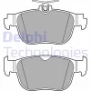 LP3674 DELPHI Комплект тормозных колодок, дисковый тормоз