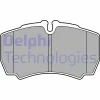 LP3686 DELPHI Комплект тормозных колодок, дисковый тормоз