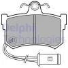 LP434 DELPHI Комплект тормозных колодок, дисковый тормоз