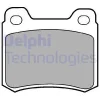 LP440 DELPHI Комплект тормозных колодок, дисковый тормоз