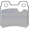 LP586 DELPHI Комплект тормозных колодок, дисковый тормоз