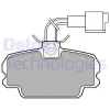 LP592 DELPHI Комплект тормозных колодок, дисковый тормоз
