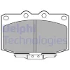 LP621 DELPHI Комплект тормозных колодок, дисковый тормоз