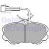 LP644 DELPHI Комплект тормозных колодок, дисковый тормоз