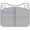 LP84 DELPHI Комплект тормозных колодок, дисковый тормоз