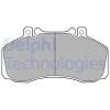 LP858 DELPHI Комплект тормозных колодок, дисковый тормоз