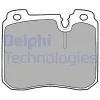LP908 DELPHI Комплект тормозных колодок, дисковый тормоз
