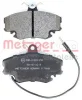 Превью - 1170009 METZGER Комплект тормозных колодок, дисковый тормоз (фото 2)
