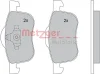 Превью - 1170013 METZGER Комплект тормозных колодок, дисковый тормоз (фото 5)