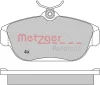 1170018 METZGER Комплект тормозных колодок, дисковый тормоз