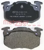 Превью - 1170050 METZGER Комплект тормозных колодок, дисковый тормоз (фото 2)