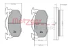 Превью - 1170050 METZGER Комплект тормозных колодок, дисковый тормоз (фото 3)