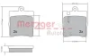 Превью - 1170064 METZGER Комплект тормозных колодок, дисковый тормоз (фото 3)
