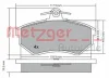 Превью - 1170066 METZGER Комплект тормозных колодок, дисковый тормоз (фото 3)