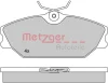 Превью - 1170084 METZGER Комплект тормозных колодок, дисковый тормоз (фото 3)