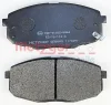 Превью - 1170097 METZGER Комплект тормозных колодок, дисковый тормоз (фото 2)