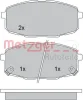 Превью - 1170097 METZGER Комплект тормозных колодок, дисковый тормоз (фото 3)