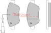 Превью - 1170117 METZGER Комплект тормозных колодок, дисковый тормоз (фото 3)