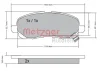 Превью - 1170133 METZGER Комплект тормозных колодок, дисковый тормоз (фото 4)
