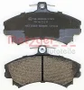 Превью - 1170143 METZGER Комплект тормозных колодок, дисковый тормоз (фото 2)