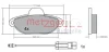 Превью - 1170147 METZGER Комплект тормозных колодок, дисковый тормоз (фото 3)
