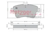 Превью - 1170149 METZGER Комплект тормозных колодок, дисковый тормоз (фото 4)